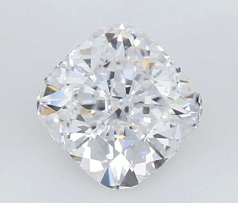 2.0 Carat Cushion Lab Diamond with  Cut Diamond in 14KT  view 1
