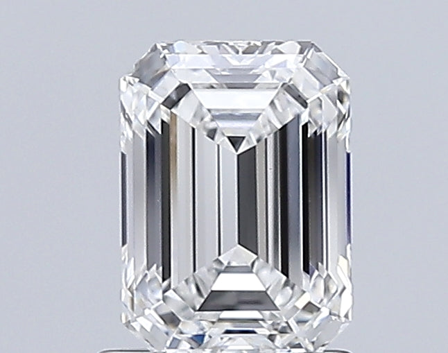 1.43 Carat Emerald Lab Diamond with  Cut Diamond in 14KT  view 1
