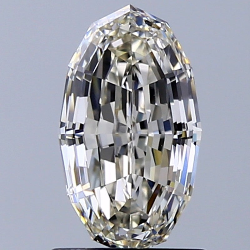 1.53 Carat Oval Natural Diamond with  Cut Diamond in 14KT  view 1
