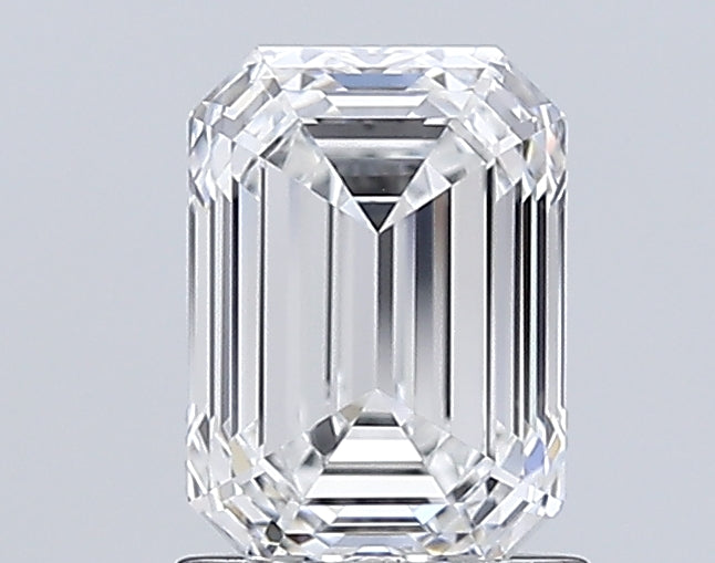 1.56 Carat Emerald Lab Diamond with  Cut Diamond in 14KT  view 1
