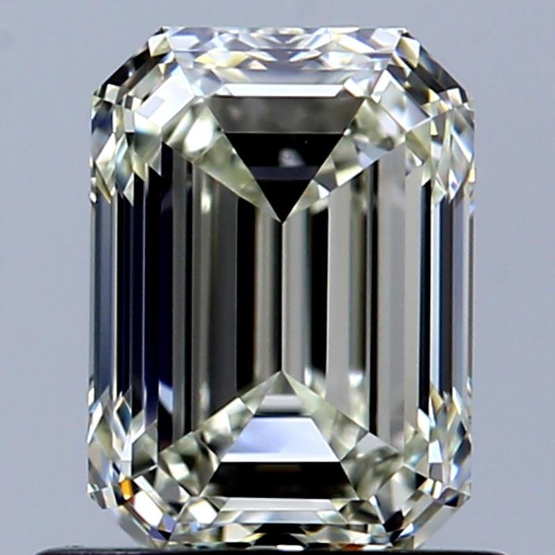1.01 Carat Emerald Natural Diamond with  Cut Diamond in 14KT  view 1
