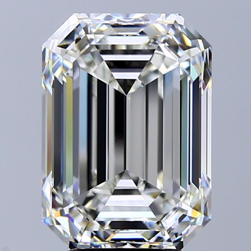 5.01 Carat Emerald Natural Diamond with  Cut Diamond in 14KT  view 1
