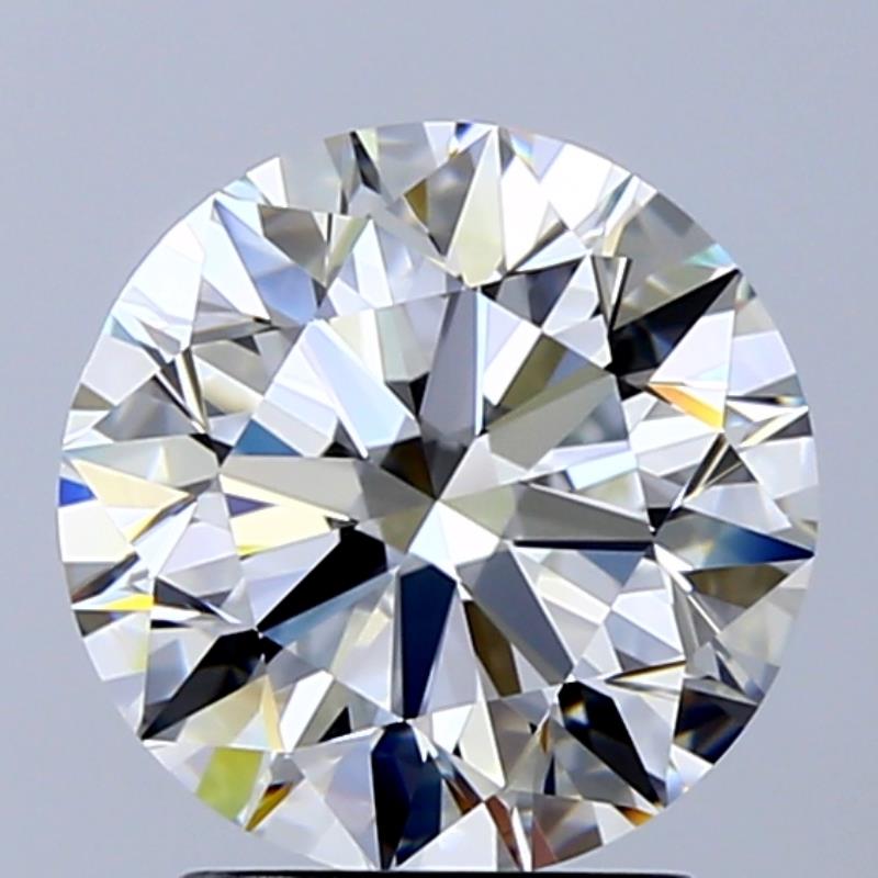 2.5 Carat Round Natural Diamond with  Cut Diamond in 14KT  view 1
