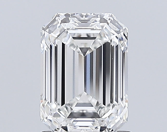 1.64 Carat Emerald Lab Diamond with  Cut Diamond in 14KT  view 1
