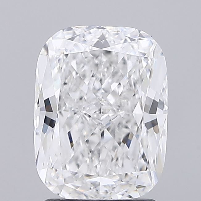 2.4 Carat Cushion Lab Diamond with  Cut Diamond in 14KT  view 1
