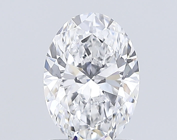 1.5 Carat Oval Lab Diamond with  Cut Diamond in 14KT  view 1
