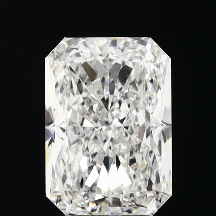 4.73 Carat Radiant Lab Diamond with  Cut Diamond in 14KT  view 1
