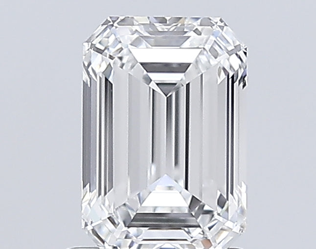 1.52 Carat Emerald Lab Diamond with  Cut Diamond in 14KT  view 1
