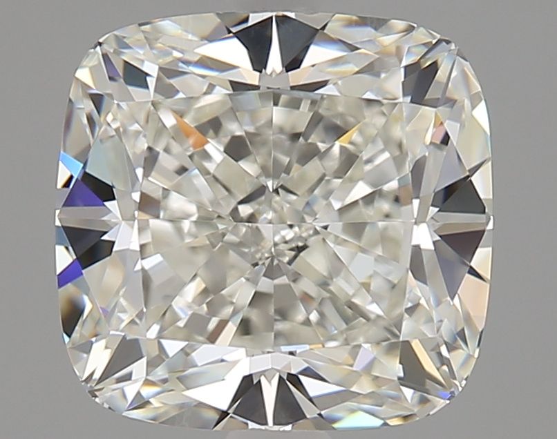 3.02 Carat Cushion Natural Diamond with  Cut Diamond in 14KT  view 1
