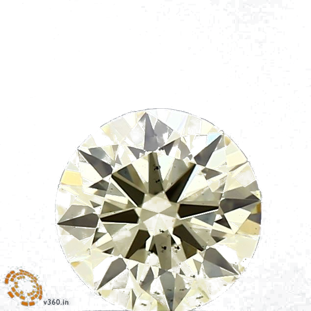 1.03 Carat Round Lab Diamond with  Cut Diamond in 14KT  view 1
