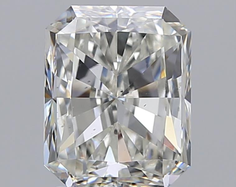 2.01 Carat Radiant Natural Diamond with  Cut Diamond in 14KT  view 1
