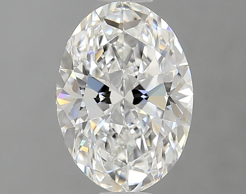 1.34 Carat Oval Lab Diamond with  Cut Diamond in 14KT  view 1
