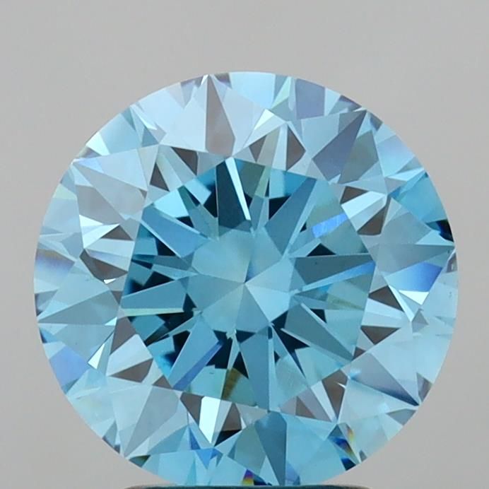 3.0 Carat Round Lab Diamond with  Cut Diamond in 14KT  view 1
