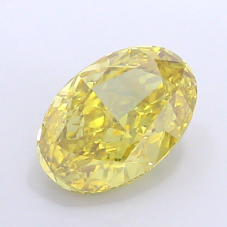 5.58 Carat Oval Lab Diamond with  Cut Diamond in 14KT  view 1
