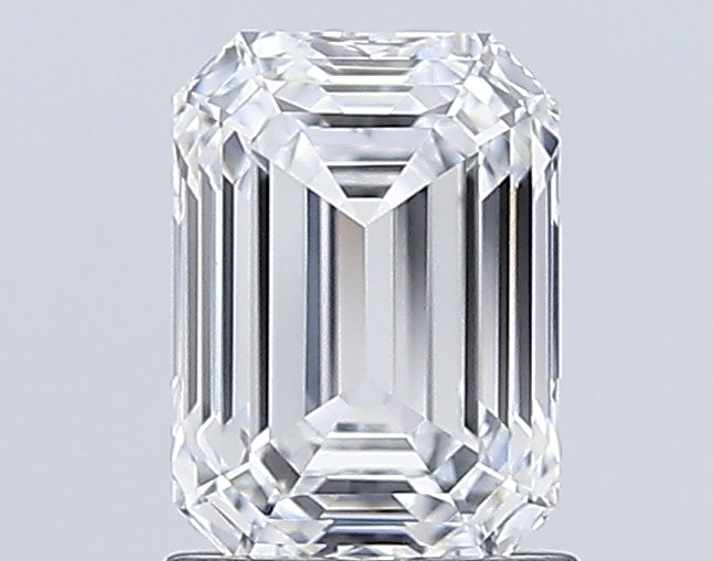 1.65 Carat Emerald Lab Diamond with  Cut Diamond in 14KT  view 1
