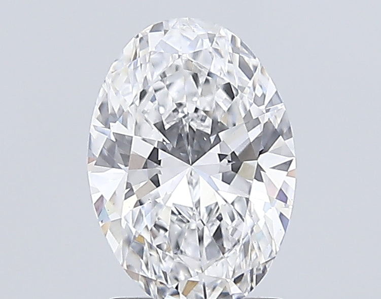 1.71 Carat Oval Lab Diamond with  Cut Diamond in 14KT  view 1
