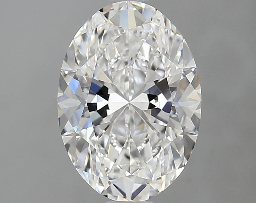 1.64 Carat Oval Lab Diamond with  Cut Diamond in 14KT  view 1
