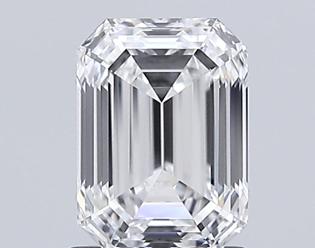 1.63 Carat Emerald Lab Diamond with  Cut Diamond in 14KT  view 1
