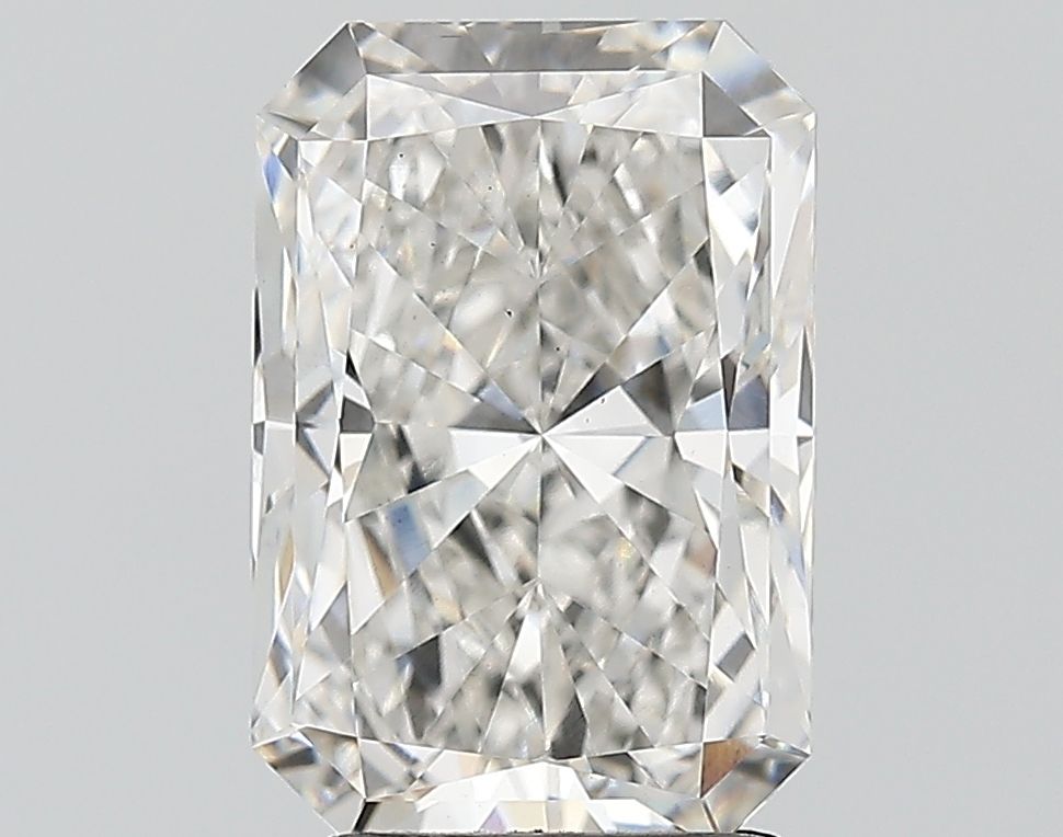 4.56 Carat Radiant Lab Diamond with  Cut Diamond in 14KT  view 1
