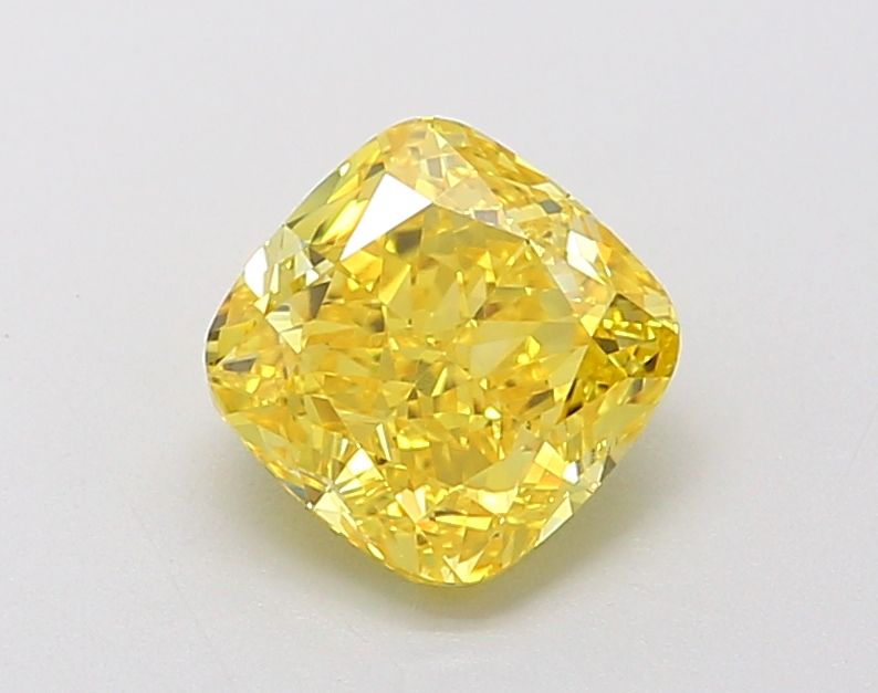 1.5 Carat Cushion Lab Diamond with  Cut Diamond in 14KT  view 1
