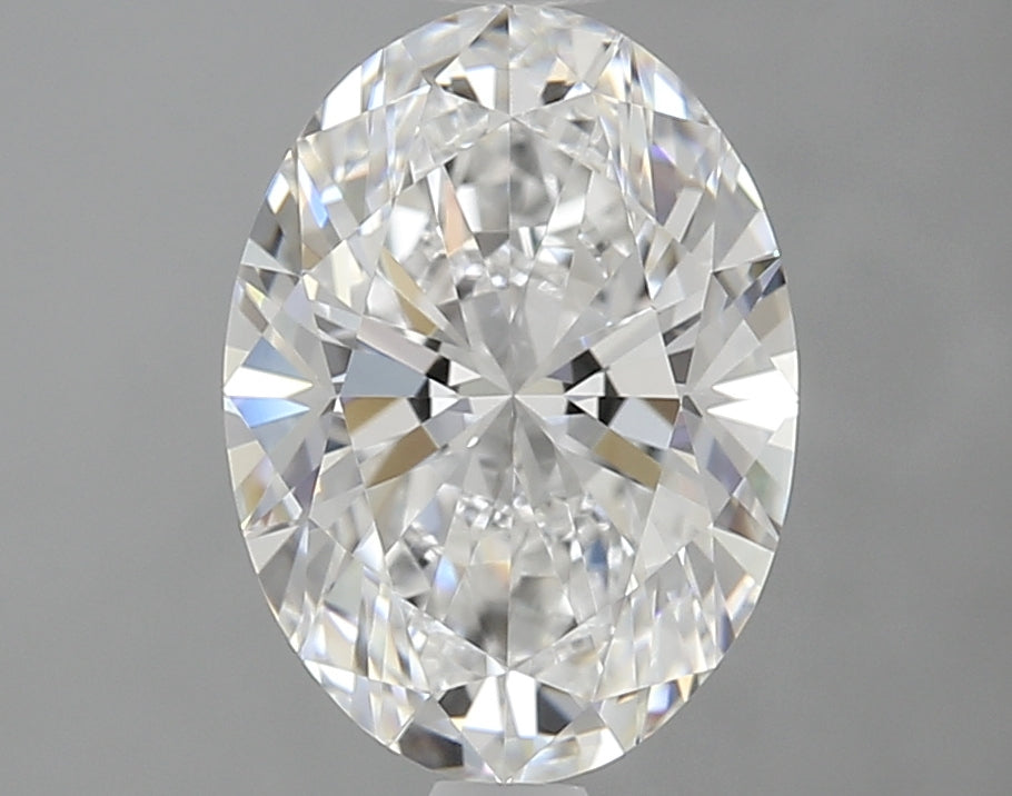 1.63 Carat Oval Lab Diamond with  Cut Diamond in 14KT  view 1
