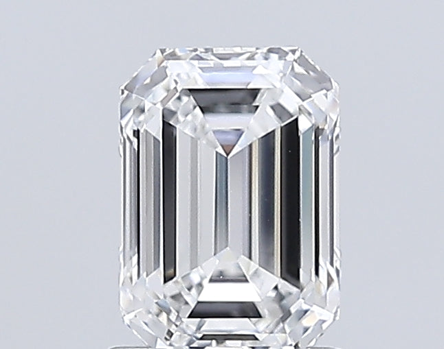 1.55 Carat Emerald Lab Diamond with  Cut Diamond in 14KT  view 1

