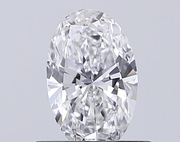 0.6 Carat Oval Lab Diamond with  Cut Diamond in 14KT  view 1
