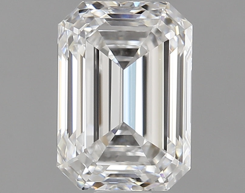 1.54 Carat Emerald Lab Diamond with  Cut Diamond in 14KT  view 1
