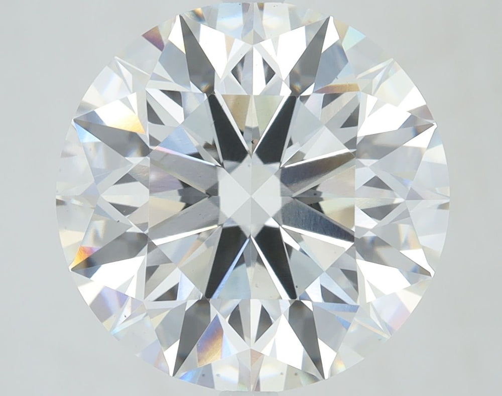 7.09 Carat Round Lab Diamond with  Cut Diamond in 14KT  view 1
