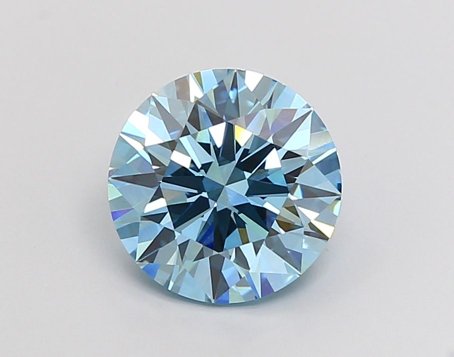 3.0 Carat Round Lab Diamond with  Cut Diamond in 14KT  view 1
