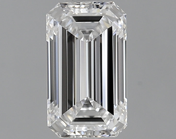 0.73 Carat Emerald Lab Diamond with  Cut Diamond in 14KT  view 1
