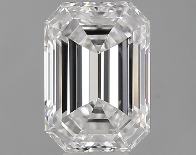 0.66 Carat Emerald Lab Diamond with  Cut Diamond in 14KT  view 1
