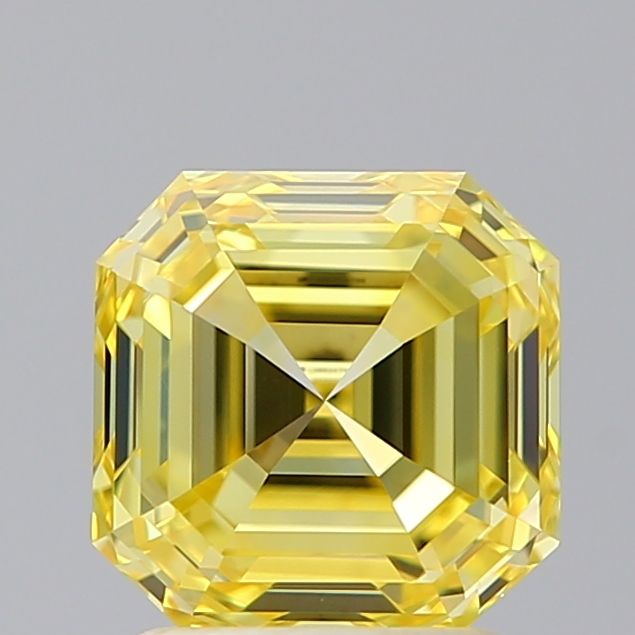 2.02 Carat Emerald Lab Diamond with  Cut Diamond in 14KT  view 1
