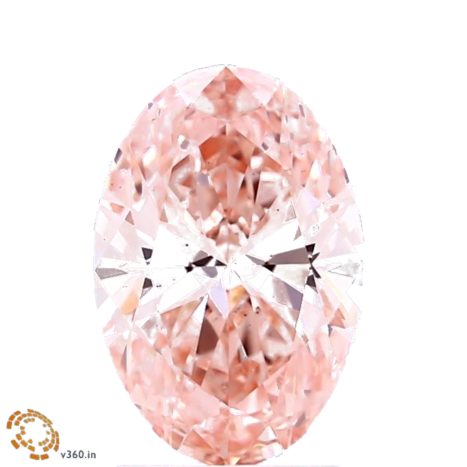 1.57 Carat Oval Lab Diamond with  Cut Diamond in 14KT  view 1
