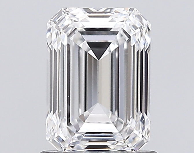 1.43 Carat Emerald Lab Diamond with  Cut Diamond in 14KT  view 1
