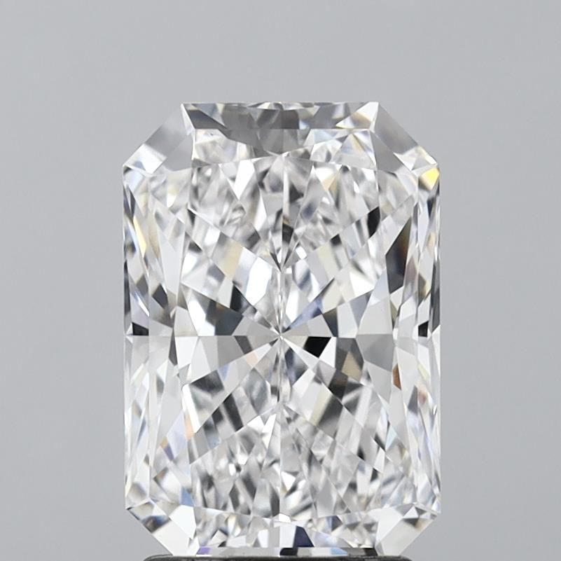 3.02 Carat Radiant Lab Diamond with  Cut Diamond in 14KT  view 1
