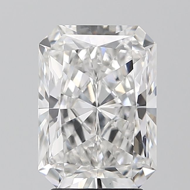 3.11 Carat Radiant Lab Diamond with  Cut Diamond in 14KT  view 1
