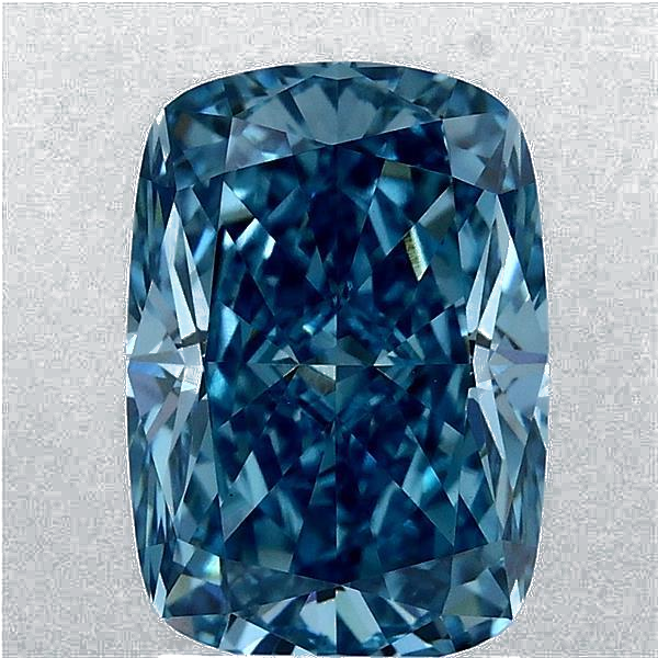 2.58 Carat Cushion Lab Diamond with  Cut Diamond in 14KT  view 1
