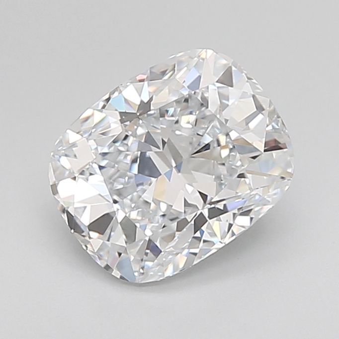 1.7 Carat Cushion Lab Diamond with  Cut Diamond in 14KT  view 1
