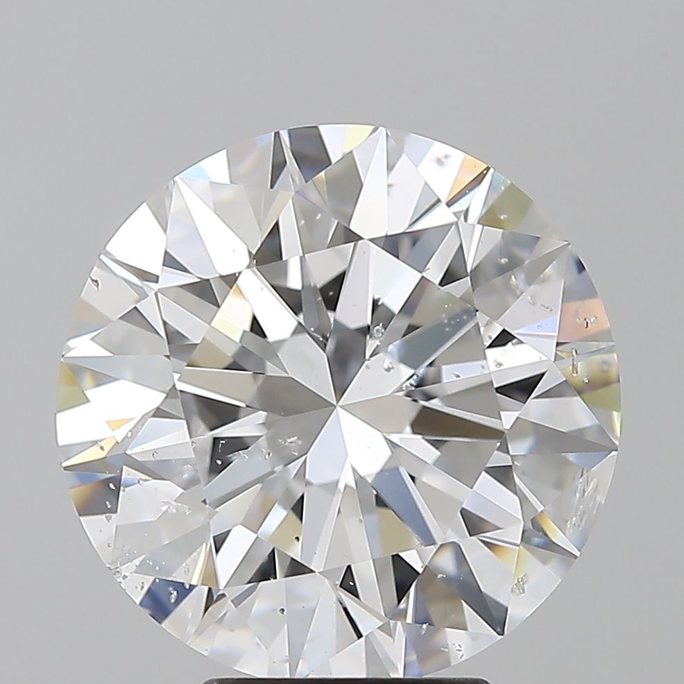 5.06 Carat Round Natural Diamond with  Cut Diamond in 14KT  view 1
