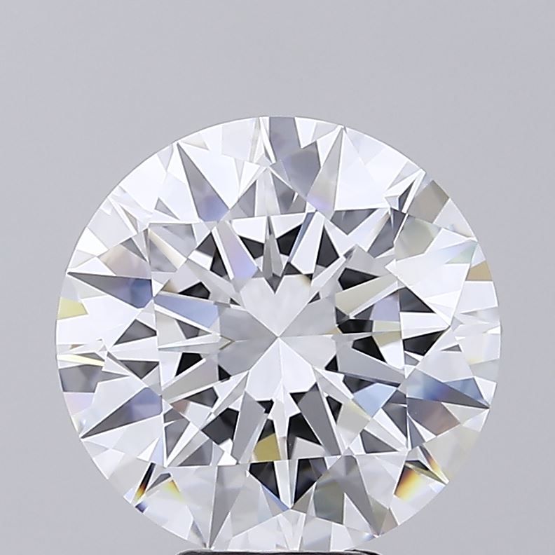6.66 Carat Round Lab Diamond with  Cut Diamond in 14KT  view 1
