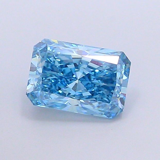 2.04 Carat Radiant Lab Diamond with  Cut Diamond in 14KT  view 1
