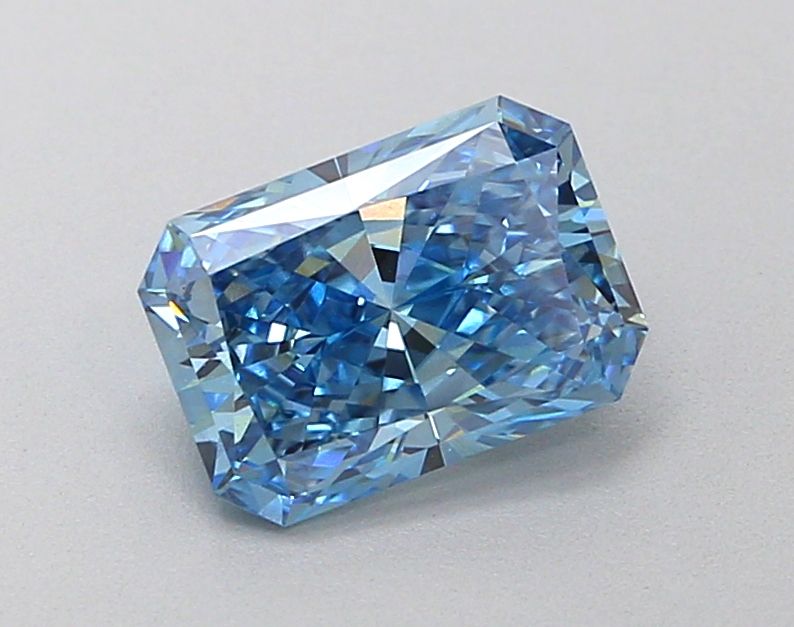 1.52 Carat Radiant Lab Diamond with  Cut Diamond in 14KT  view 1
