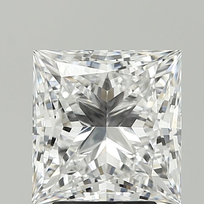 3.03 Carat Princess Lab Diamond with  Cut Diamond in 14KT  view 1
