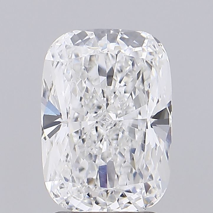 2.51 Carat Cushion Lab Diamond with  Cut Diamond in 14KT  view 1
