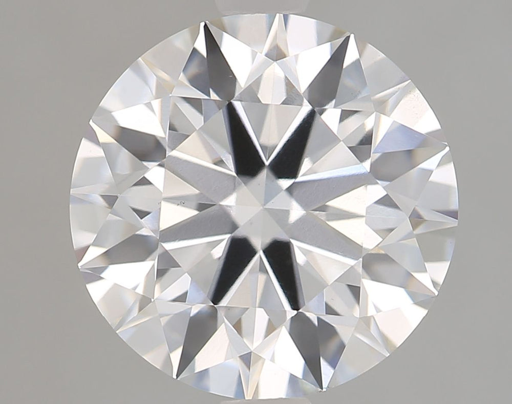 3.05 Carat Round Lab Diamond with  Cut Diamond in 14KT  view 1
