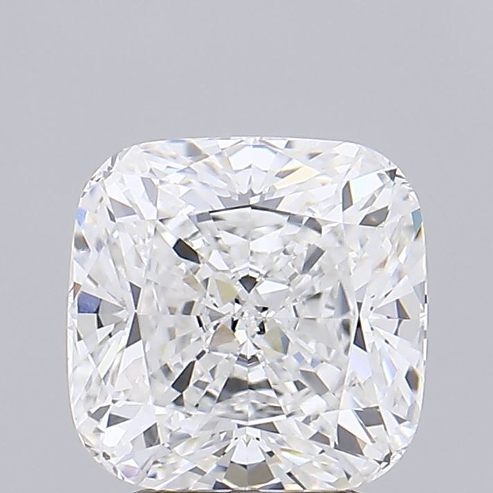 3.01 Carat Cushion Lab Diamond with  Cut Diamond in 14KT  view 1
