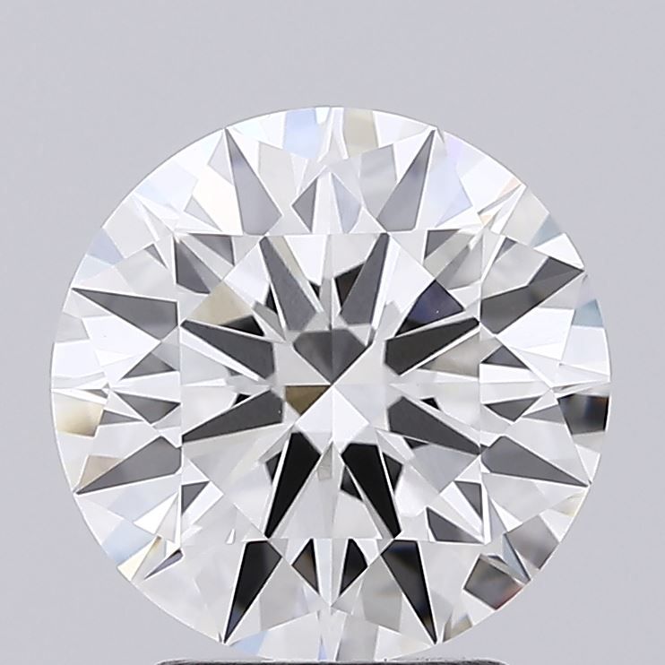 2.93 Carat Round Lab Diamond with  Cut Diamond in 14KT  view 1
