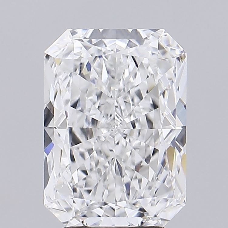 3.79 Carat Radiant Lab Diamond with  Cut Diamond in 14KT  view 1
