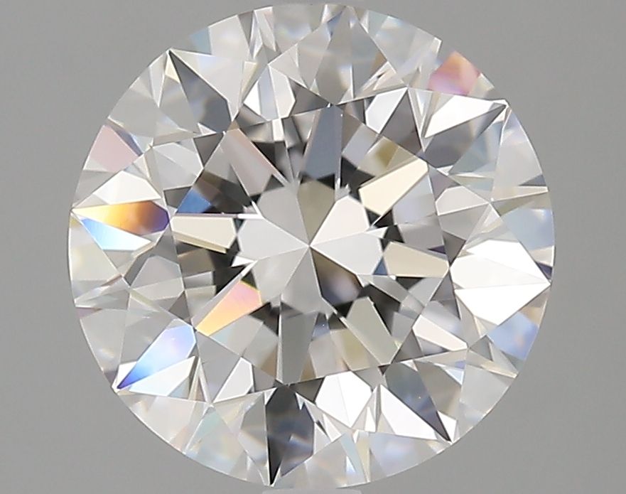 3.4 Carat Round Natural Diamond with  Cut Diamond in 14KT  view 1

